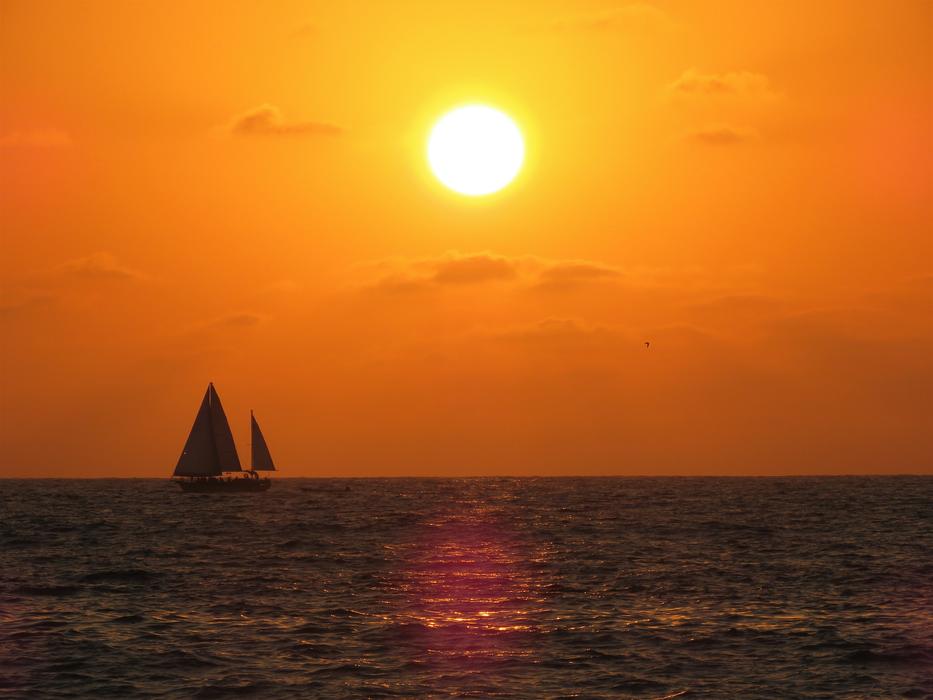 Sunset Sailboat Puerto