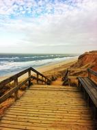 beautiful view of the beach by the sea