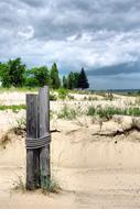 Beach Stormy Water