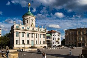 building in the historical center of potsdam