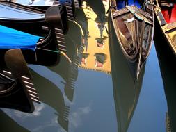 reflection of the building in the water