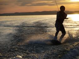 man is a water sportsman