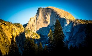 high cliffs with trees