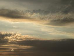 clouds view beautiful landscape