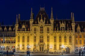 neo gothic building in the market square