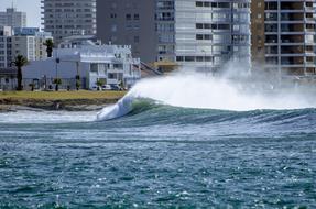 rising tide in the sea