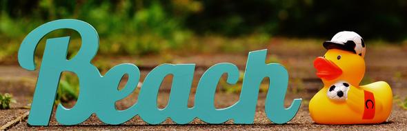 Sun Loungers Beach Font Rubber