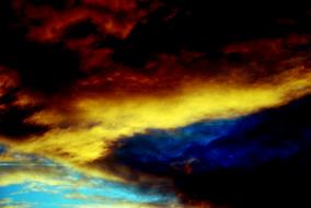 colored evening sky