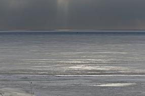 ray of sunshine on the surface of the sea