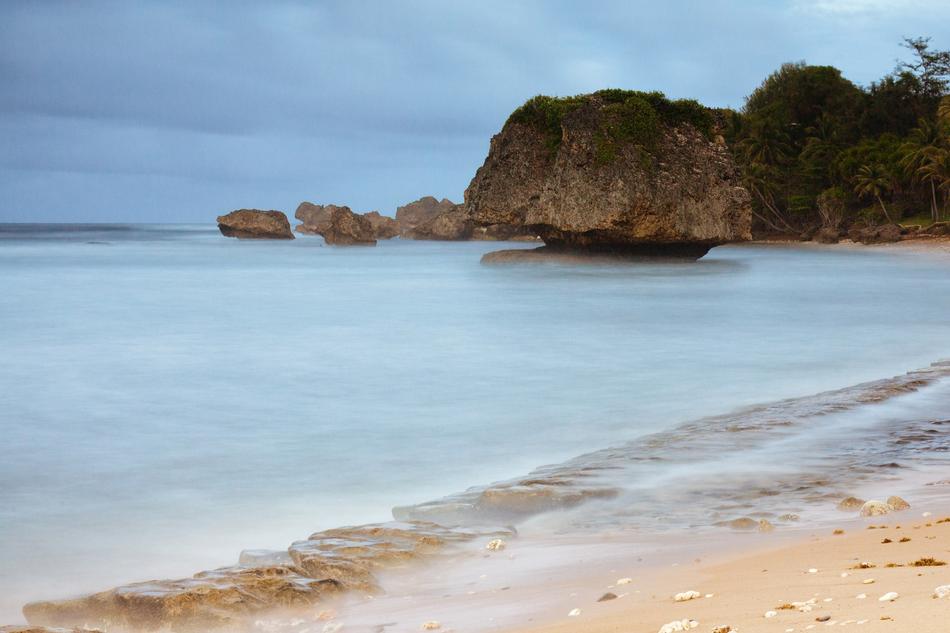 clean beach with ocean
