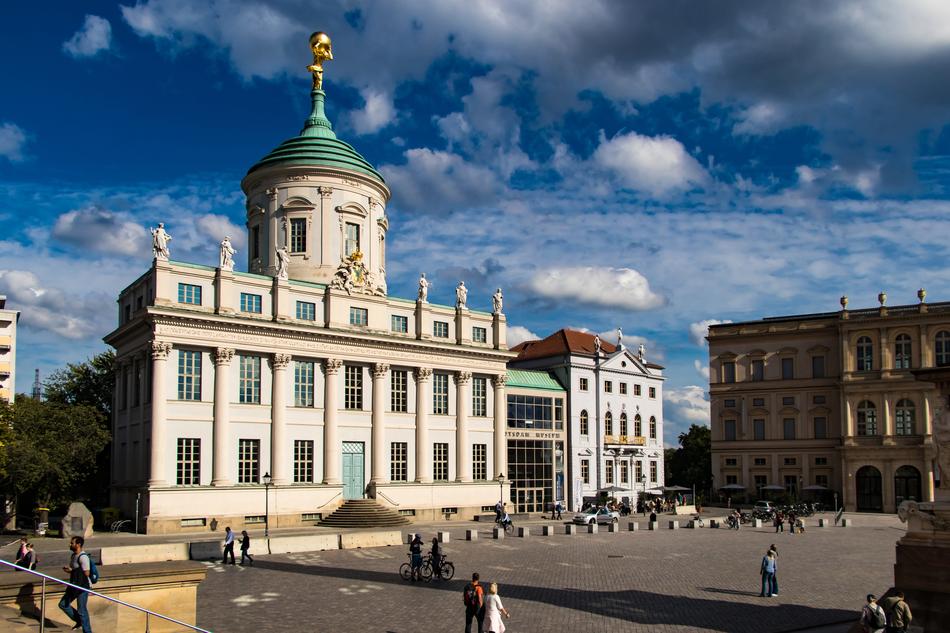building in the historical center of potsdam