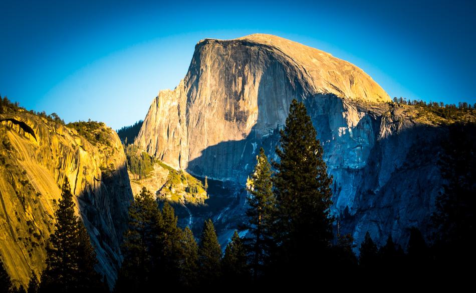 high cliffs with trees