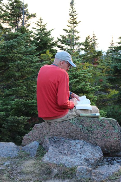 Elderly Man Reading