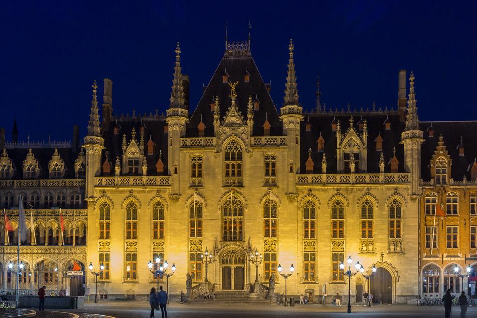 neo gothic building in the market square