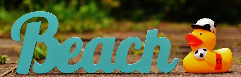 Sun Loungers Beach Font Rubber