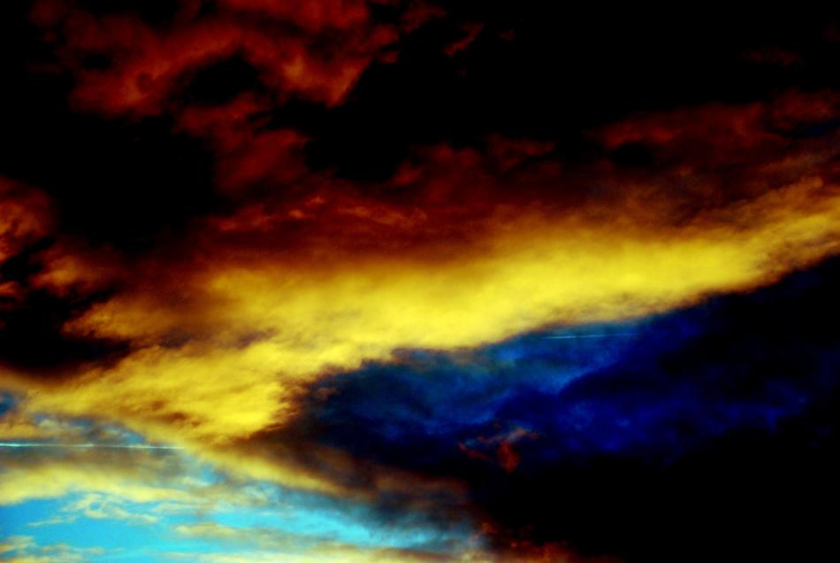 colored evening sky
