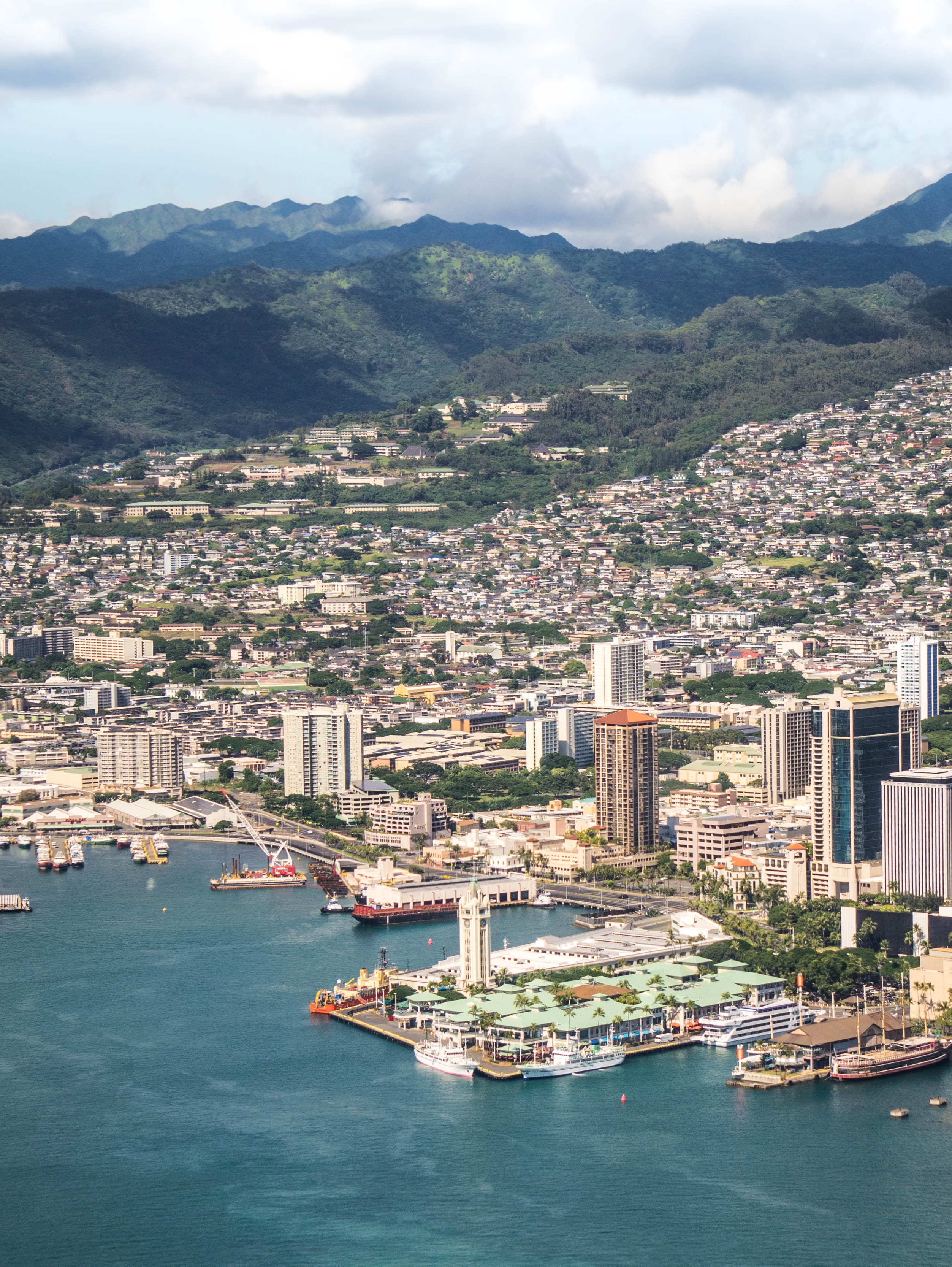 Hawaii Oahu Aerial View free image download