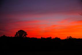 Sunset Rural Country
