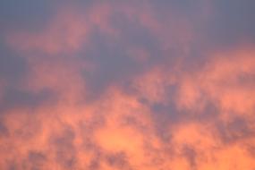 beautiful orange sky with sunset