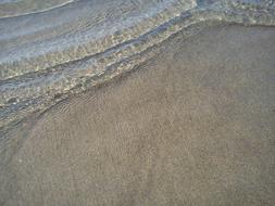 beautiful sandy beach sea