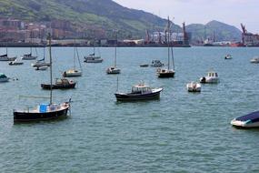yachts waves view beautiful landscape