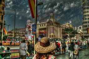 colorful parade with people