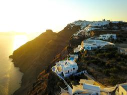 sunshine over the resort town
