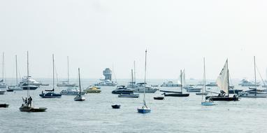 yachts at the seaport