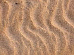 the sandy surface looks beautiful