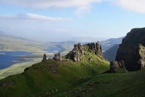 green mountain panorama landscape