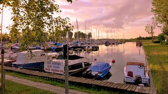boats on the beach view is beautiful