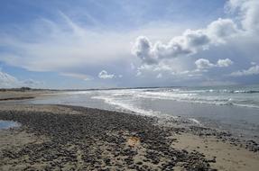 Beach Clouds Reflections