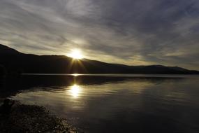 Lake District Derwent Water Sunset