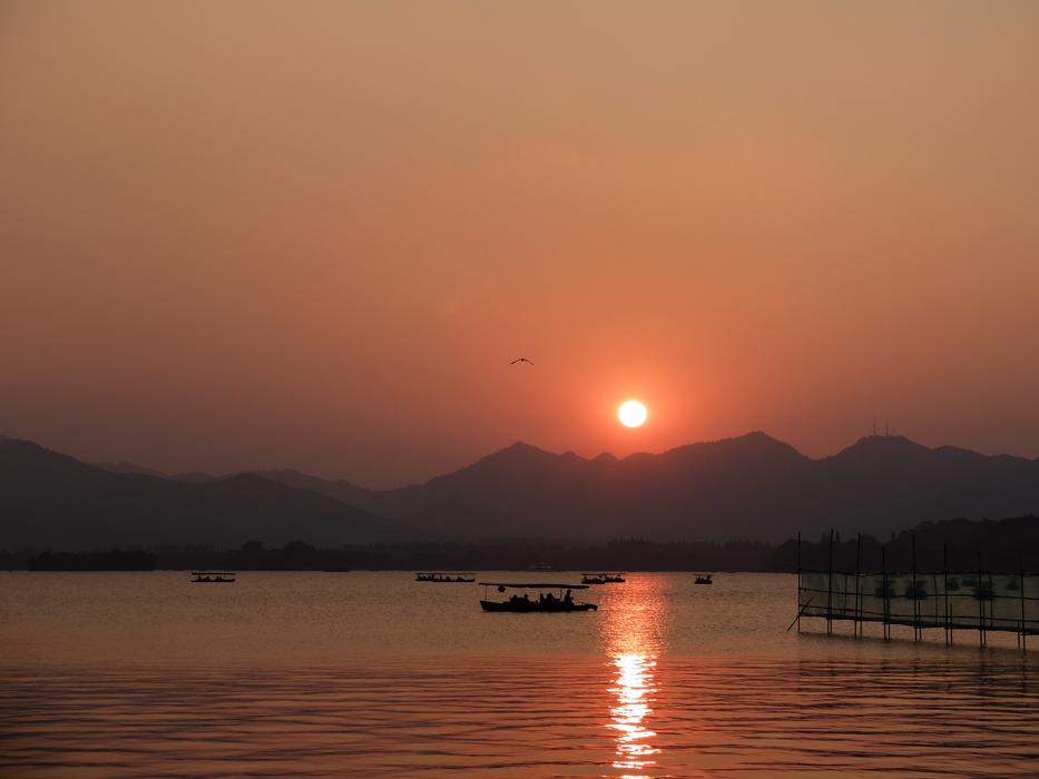 Sunset Landscape China Wind