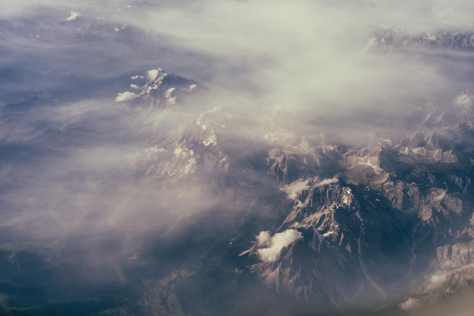 Aerial Fog Forest