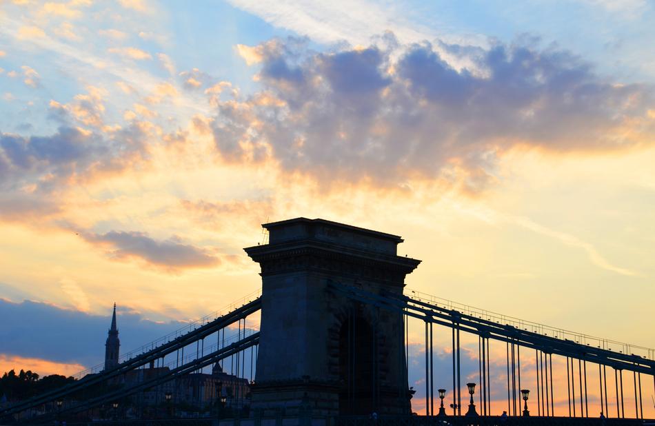 Bridge Sunset Clouds