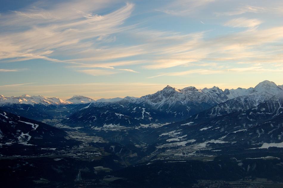 Innsbruck Mountains Snow Distant