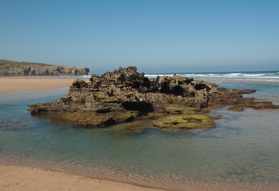 rock outcrops in the water