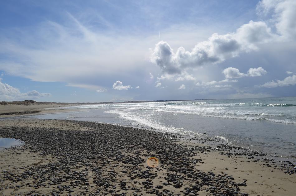 Beach Clouds Reflections