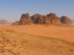 sandy orange desert