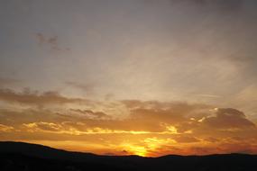 orange sunrise is beautiful