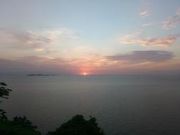 sunrise at sea