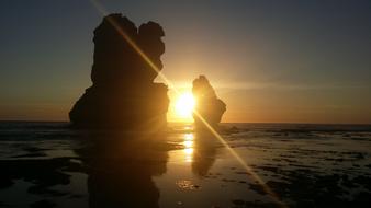 Sunset Water Sun