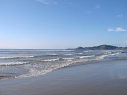 beautiful waves on the beach