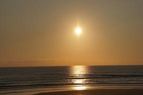 sun sea sea clouds view