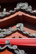 Japanese building roof facade