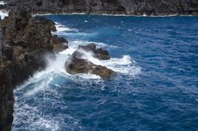 dark Rocks on seacoast