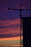 Construction Crane Sunset