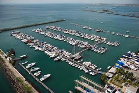 Top view of the boat port