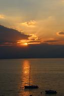Garda Clouds Sun Sailing